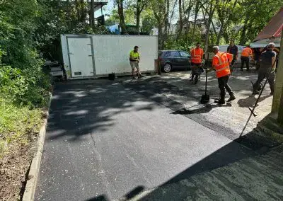 ProPatch Tarmac Contracting: Tarmac Application in Progress.