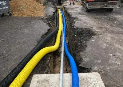 ProPatch Groundworks: Utility Pipe Installation with Veolia Branding