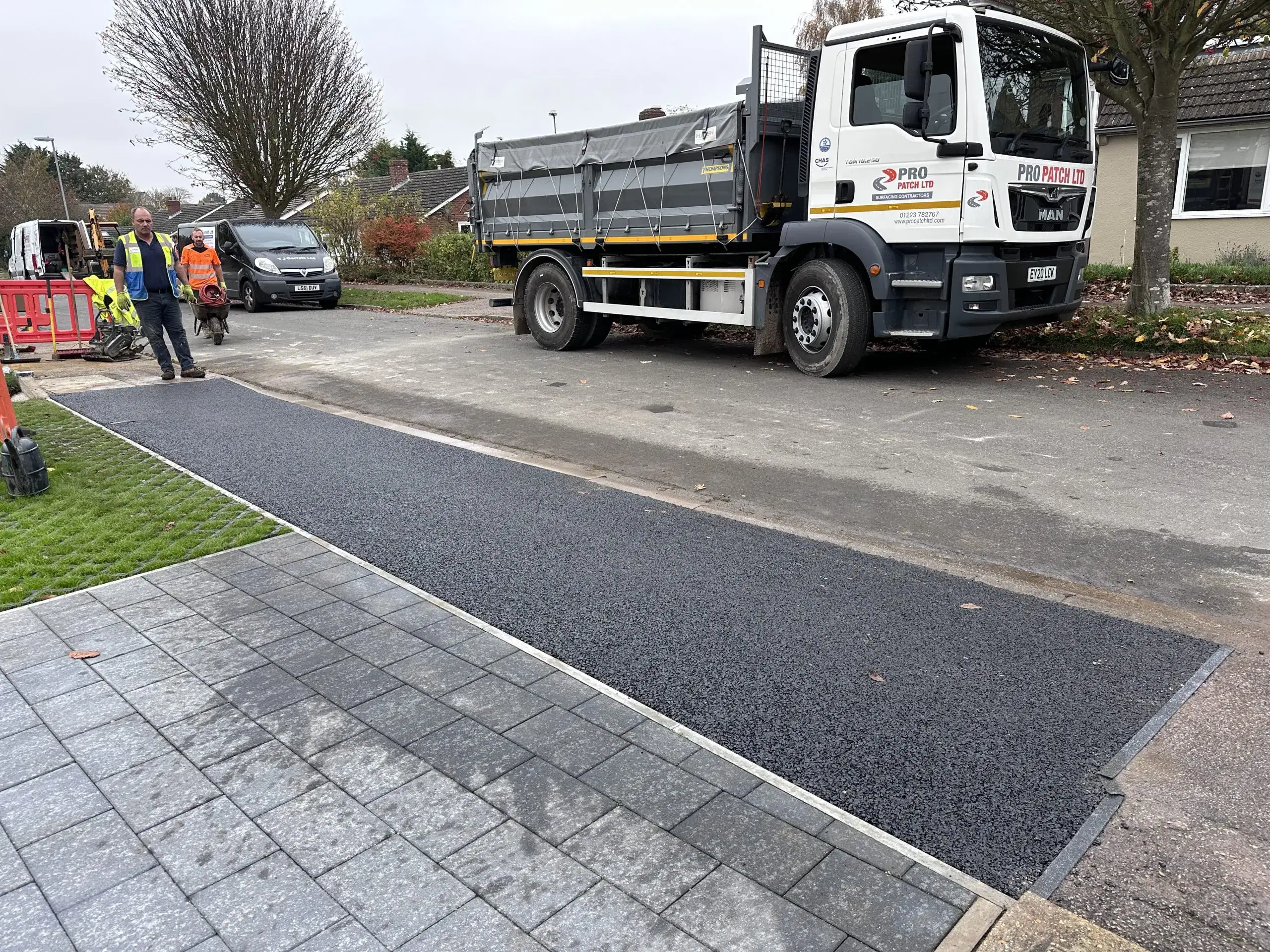 Installation of vehicle and pedestrian dropped access kerbs | Pro Patch Ltd