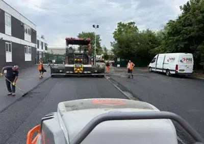Pro Patch Ltd team carrying out car park resurfacing and asphalt laying